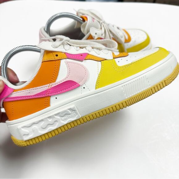 Nike Air Force 1 Fontanka Summit White/Hyper Pink/Solar Flare Women's 7 Low Top - Picture 7 of 11